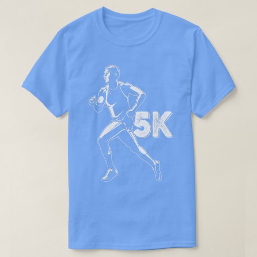 Mens 5Kマラソンランナーロードレースランニングの製品 Tシャツ (デザイン正面)