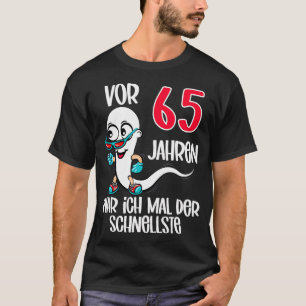 Mens 65年前の私は最も速い65歳の誕生日だった tシャツ