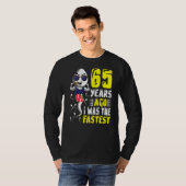 Mens 65年前、私は最速65誕生日だった tシャツ (正面フル)