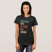 Mens 65th誕生日装飾おもしろいギフト夫V Tシャツ (正面フル)