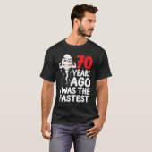 Mens 70誕生日ギャグドレス70年前の私は tシャツ (正面フル)