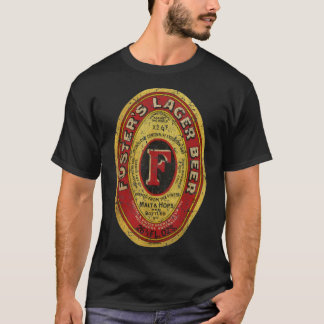 Mens 70s Foster's Lager Beerヴィンテージ醸造ビール Tシャツ