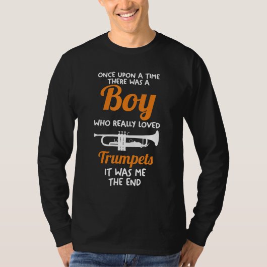 Mens A boy who really loved Trumpets Tシャツ (正面)