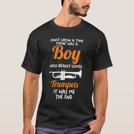 Mens A boy who really loved Trumpets Tシャツ (正面)