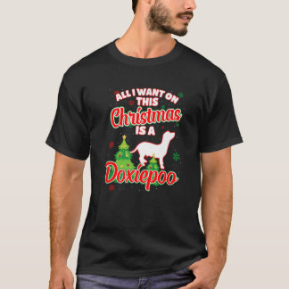 Mens All I Want On This Christmas Is A Doxiepoo Xm Tシャツ