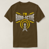 Mens Amateur Radio Im radioactive Design for Ham R Tシャツ (デザイン正面)