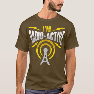 Mens Amateur Radio Im radioactive Design for Ham R Tシャツ