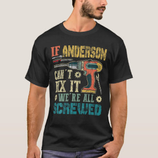 Mens Andersonもしは、それを修正することができるすべてのねじれたfu Tシャツ