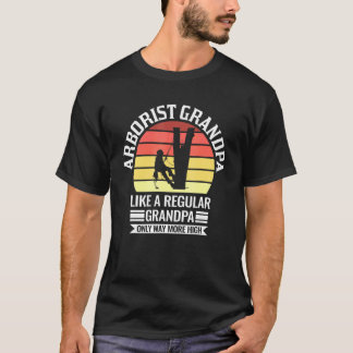 Mens Arborist Grandpa Like A Regular Only Arborist Tシャツ