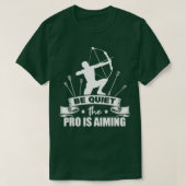 Mens Archer The Pro Is Aiming Bow Arrows Archery Tシャツ (デザイン正面)
