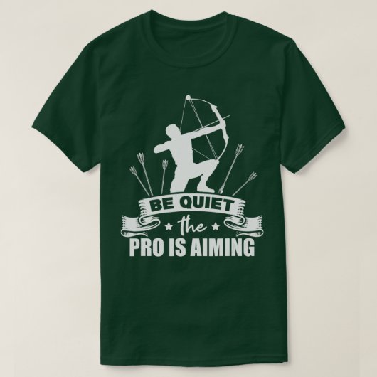 Mens Archer The Pro Is Aiming Bow Arrows Archery Tシャツ (デザイン正面)