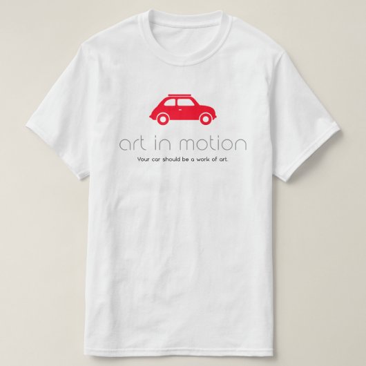 Men's Art In MotionロゴTシャツ（白） Tシャツ (デザイン正面)