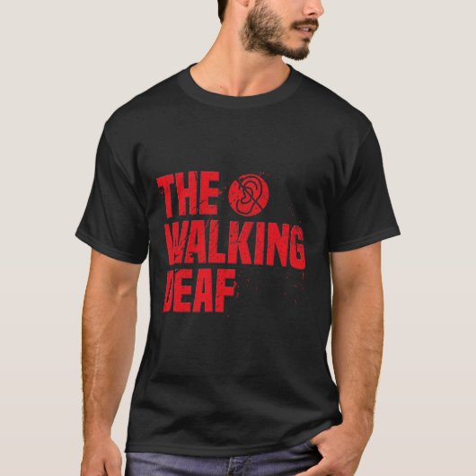 Mens Aslサイン言語コーチろう認識度ギフト Tシャツ (正面)