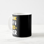 Mens ASL手話ろう者認識度ろう者パパ コーヒーマグカップ (正面左)