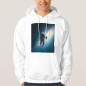 Men's Astronaut Space Galaxy Pullover Hoodie パーカ (正面)