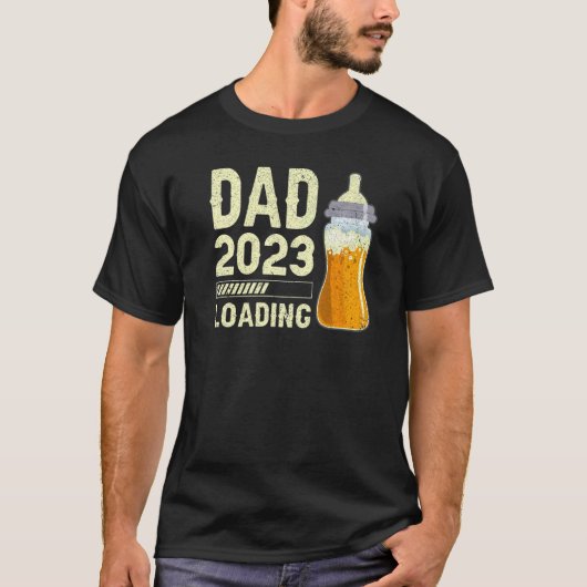 Mens Baby Bottle for Expectant Dad 2023 Baby Annou Tシャツ (正面)