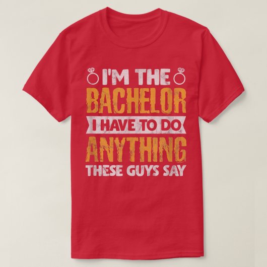 Mens Bachelor Party Groom Groomsmen Im The Bachelo Tシャツ (デザイン正面)