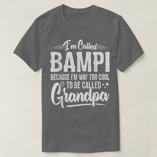 Mens Bampi Tee  from Grandchildren Funny Grandfath Tシャツ (デザイン正面)