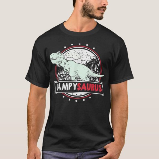 Mens BampySaurus Tレックスfor Bampy おもしろい Men Tシャツ (正面)