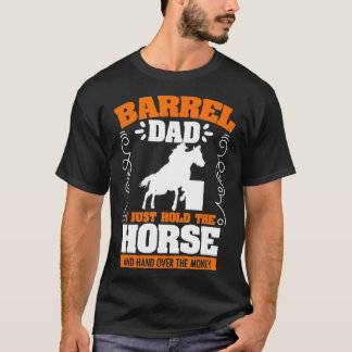 Mens Barrel Dad Barrel Racing Rodeo Horse magic ar Tシャツ