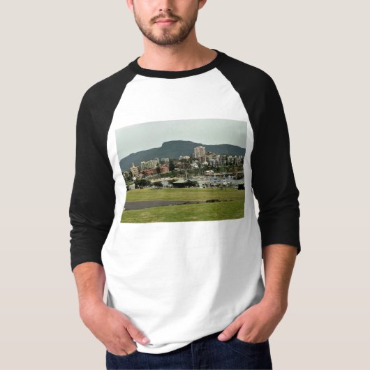 Men's Basic 3/4 Sleeve Raglan T-Shirt Tシャツ (正面)