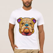 Men's Basic Bull Dog Hooded Sweatshirt Tシャツ (正面)