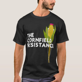 Men's Basic Dark T-Shirt, the Cornfield Resistance Tシャツ