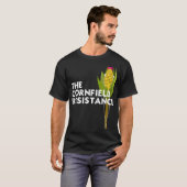 Men's Basic Dark T-Shirt, the Cornfield Resistance Tシャツ (正面フル)