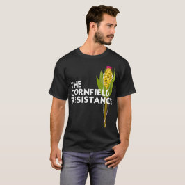 Men's Basic Dark T-Shirt, the Cornfield Resistance Tシャツ