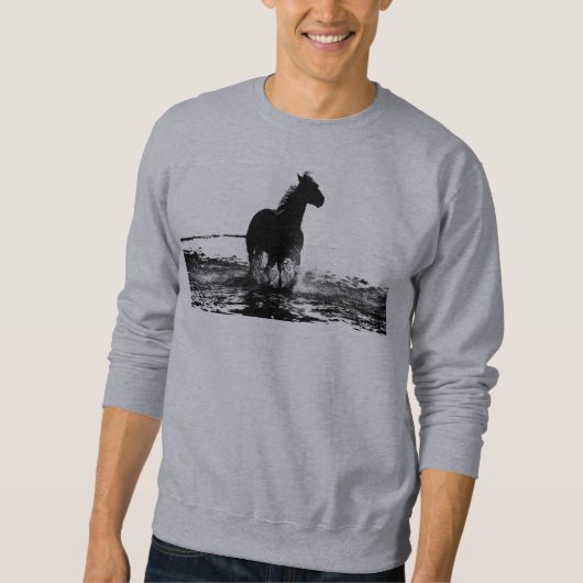 Mens Basic Gray Sweatshirtテンプレートテキストの追加 スウェットシャツ (正面)