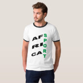 Men's Basic Ringer T-Shirt  DESIGN  AFRICA  SPORT  Tシャツ (正面フル)