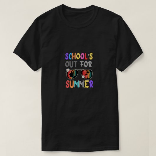Men's Basic school Out for glasses summer Tシャツ (デザイン正面)