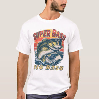 Men's Basic T-Shirt Super Bass Big Bass Tシャツ
