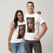 Men's basic t-shirt with a beautiful bohemian girl tシャツ (ユニセックス)