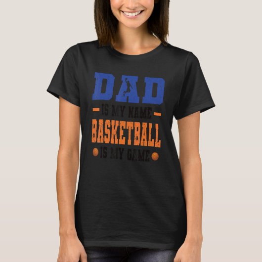 Mens Basketball dad basketball equipment for baske Tシャツ (正面)