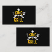Mens BBQ服おもしろい彼の王への贈り物をMens BBQ 名刺 (正面/裏面)