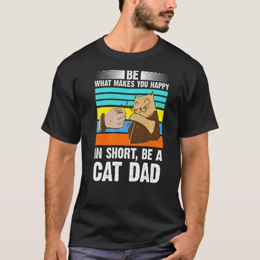 Mens Be Be You Catパパパパ Tシャツ (正面)