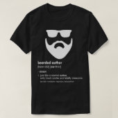 Mens Bearded Author  Funny Beard Writing Writer Gi Tシャツ (デザイン正面)