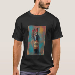 Mens Beautiful Graphic Image of Wine, Women & Song Tシャツ