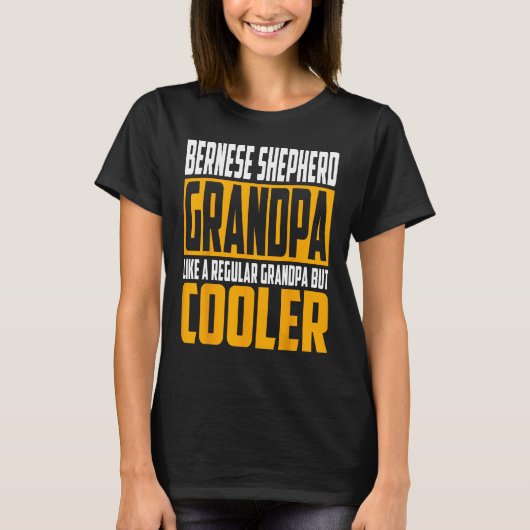 Mens Bernese Shepherd Grandpa  Like a Regular Gran Tシャツ (正面)
