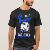 Mens Best Basenji Dad Ever Congo Terrier Basenji Tシャツ (正面)