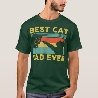 Mens Best Cat Dad Ever Tee Funny Cat Daddy Father' Tシャツ