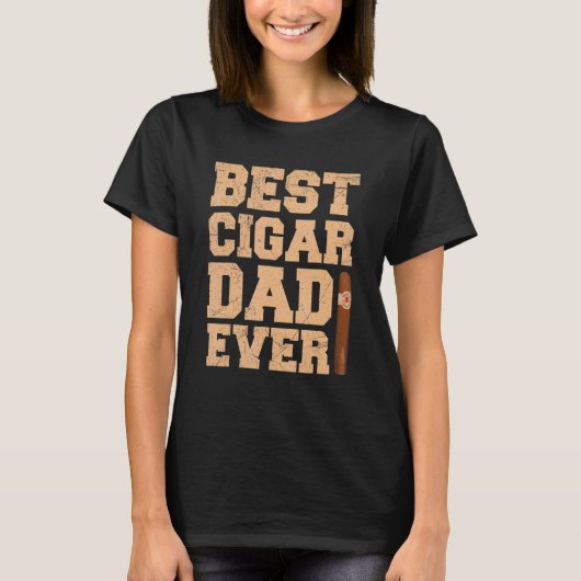 Mens Best Cigar Dad ever Quote for a Cigar   Dad Tシャツ (正面)