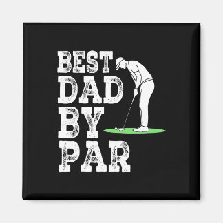 Mens Best Dad By Par Disc Golf Golfer American Fla マグネット