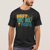 Mens Best Dad By Par Disc Golf Tシャツ (正面)