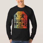 Mens Best Dad Coach Ever  Baseball  Father s day Tシャツ (正面)