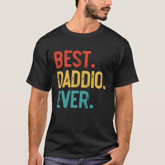 Mens Best Daddio Ever Father's Day Daddio Tシャツ (正面)