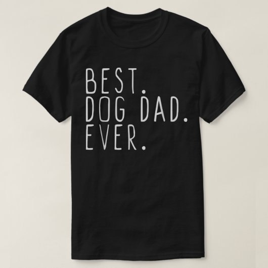 Mens Best Dog Dad Ever Daddy Cool Father's Day Gif Tシャツ (デザイン正面)