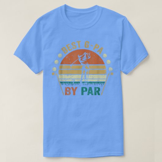 Mens Best G Pa By Par Funny Fathers Day Golf Golfi Tシャツ (デザイン正面)