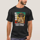 Mens Best German Shorthaired Pointer Dad Ever GSP Tシャツ (正面)
